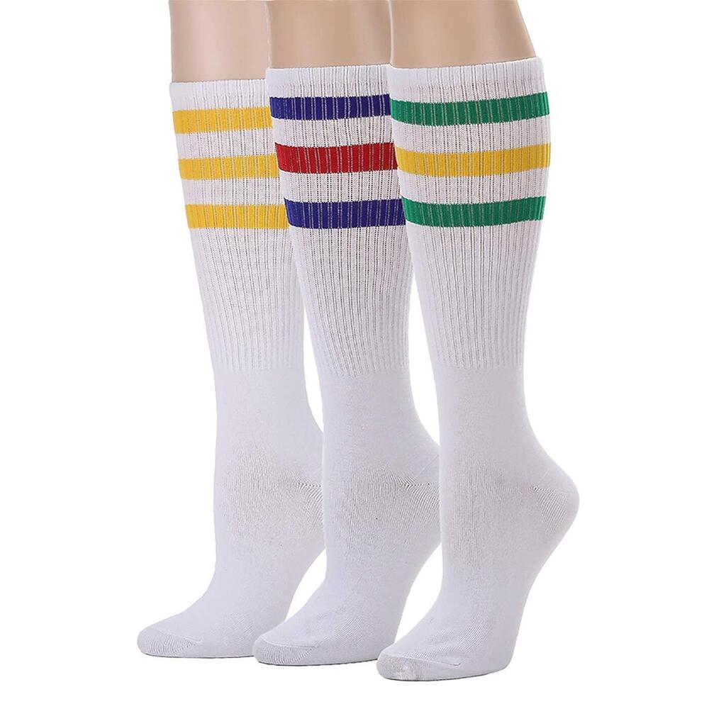 Knee High Tube Socks: Over the Calf Socks for Women and Men - Retro